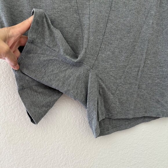 Skims Cotton Blend Ribbed Boxer Lightweight Minimalist Grey Sz 2XL - Picture 4 of 8